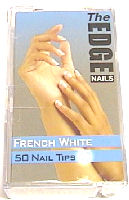 The EDGE French White Tips 50pk Size 8