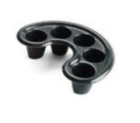 BLACK Curved Soaking Off Tray 2pk