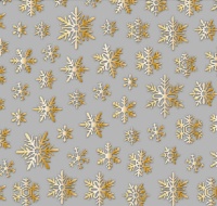Nailtopia Stickers Gold Hologram Snowflakes