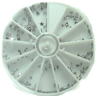 2MAD Rhinestone Wheel with Mixed Shapes Clear 240pcs