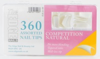 EDGE Competition NATURAL Tips 360 Assorted Boxed