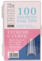 The EDGE Extreme C Curve Natural Tips 100ass