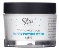 Star Nails Performance Acrylic Powder White 40g