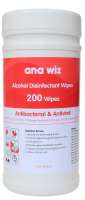 70% Alcohol Wipes (Anitviral & Antibacterial) Tub 200pk