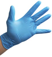 Disposable Gloves BLUE Nitrile MEDIUM Powder Free 100pk