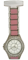 Hive of Beauty Enamel Pink Diamonte Fob Watch 20% OFF