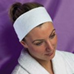 Hive of Beauty White Headband Velcro