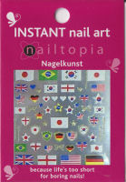 Nailtopia Stickers World Flags