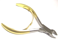 Nail Company Cuticle Nipper Half GOLD