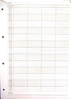 Loose Leaf A4 Size 4 Column Refills 100pk