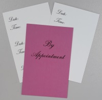 Appointment Cards PINK 100 Boxed