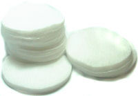 Cotton Round Cosmetic Pads Plain 500pk