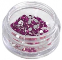 Star Nails Rhinestones Fuschia SIZE 150pk