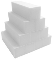 Star Nails White Sanding Blocks 120/120 Grit 10 Pack