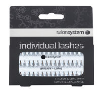 Salon System Long Black Flare Individual Lashes