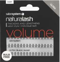 Salon System Short ULTRA Black Flare Individual Lashes