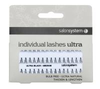 Salon System Medium ULTRA Black Flare Individual Lashes