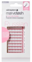 Marvelash C Curl Russian 6D Fan Lashes 0.07 ASS. Black