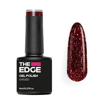 The Edge, The Rouge Glitter Gel Polish 8ml