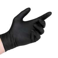 Disposable Gloves BLACK Nitrile SMALL Powder Free 100pk