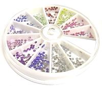 2MAD Rhinestone Wheel with Round Assorted Colours 1000pcs