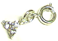 Millennium Trilogy Silver Dangle