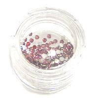 NSI Rose Pink Rhinestones 200pk NEW LOWER PRICE