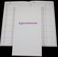 Appointment Book 3 Column White 8.00-9.45