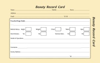 Beauty Record Cards 100pk