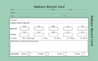 Nailcare Record Cards 100pk