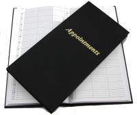 Appointment Book 3 Column BLACK 8.00-8.45